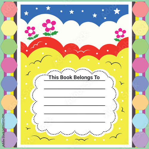 This book belongs to page for kindergarden