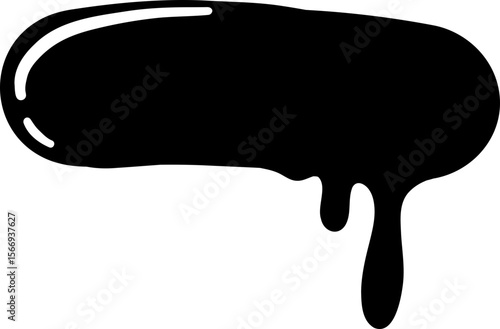 Dripping Font Minus Symbol Sign