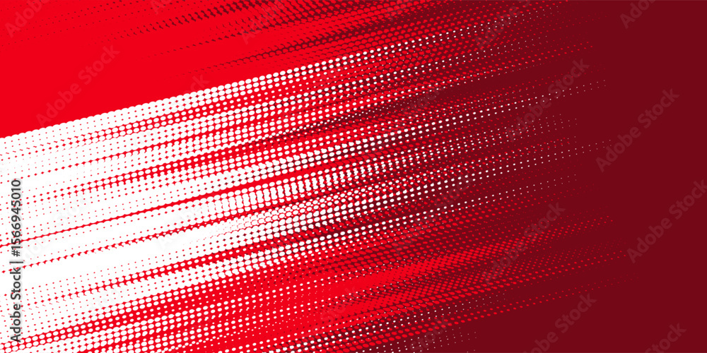 Fototapeta premium Vector sparkling dots or halftone sparkling pattern texture Pop Art Style Background. Halftone White and Red on background. EPS 10