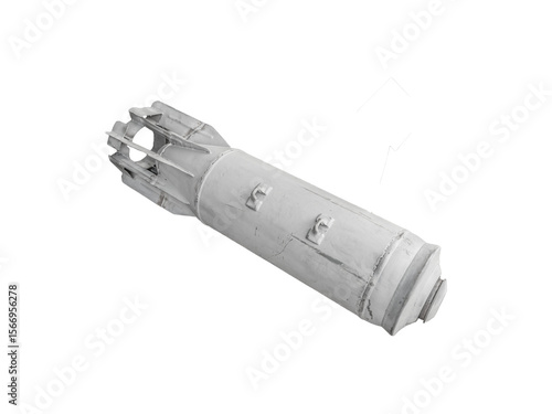 Canvastavla FAB-100 modified guided version INS aerial bomb used in modern warfare is isolated