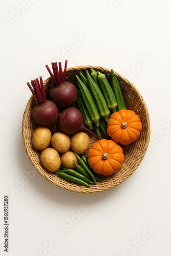 vegetables in basket
