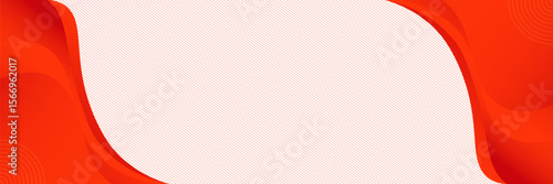 Vector red line background curve element with white space for text and message design, overlapping layers, vector. modern illustration.