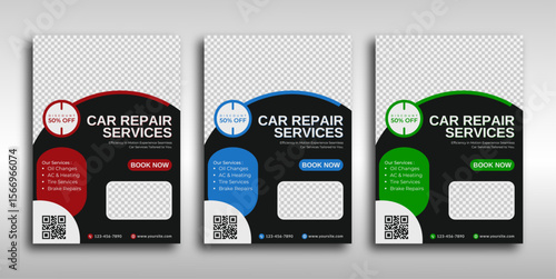 Car Repair Services Flyer with Discount