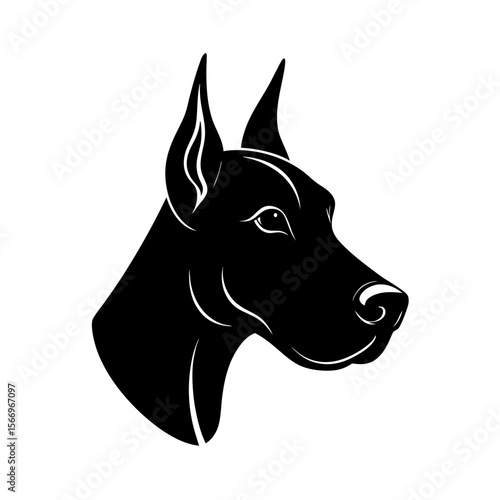 great dane head icon silhouette on white backgroun (1).svg