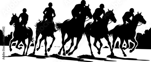 Mountain Ridershorse riding, mountain vector bundle