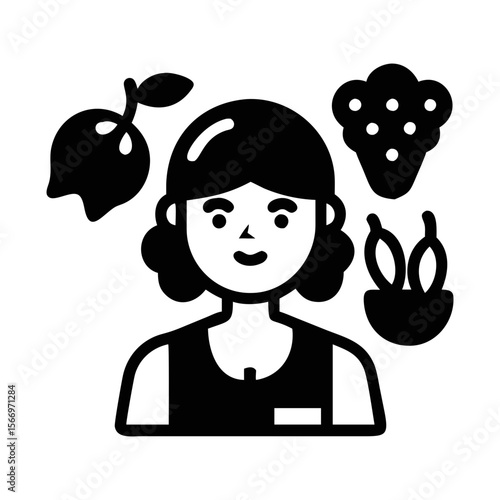 A culinary professional surrounded by fresh ingredients and plantbased possibilities