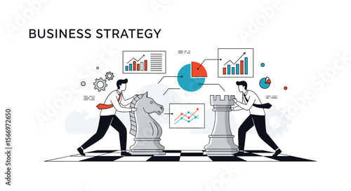 Illustrating the core concepts of business strategy and market competition through a chess game analogy
