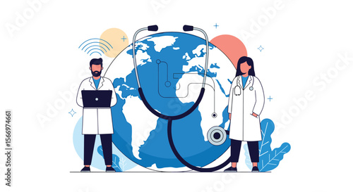 Global health initiative advancing medical care and wellness worldwide for everyone promoting public health solutions