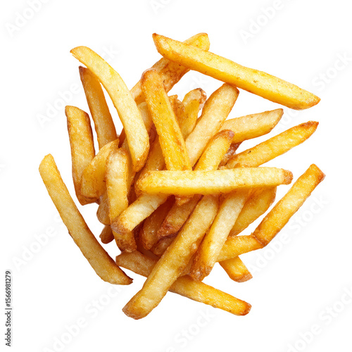 Golden-brown French fries, crispy and tempting, a classic snack