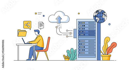 Digital transformation strategy enabling global business growth and seamless data integration