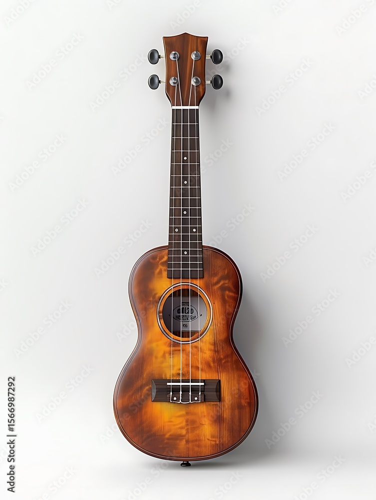 Fototapeta premium Traditional ukulele isolated on clean surface high resolution picture
