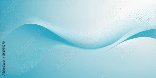 Abstract blue wave background with smooth flowing lines and swirling water patterns