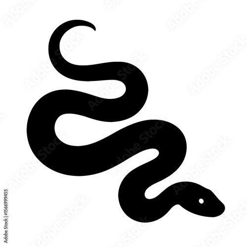 Design a black silhouette of a Boas white background clean vector shape
