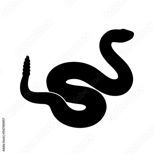 Design a black silhouette of a Cascabel white background clean vector shape