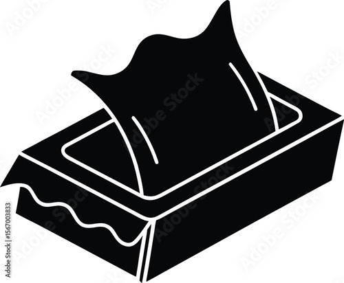 antiseptic wipe on white background.eps