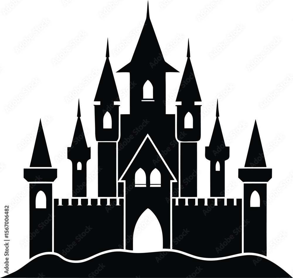 Fototapeta premium castle on white background.eps