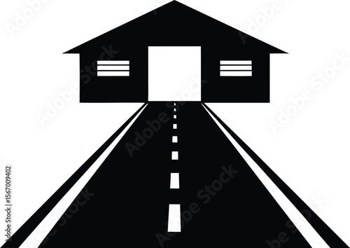 driveway on white background.eps