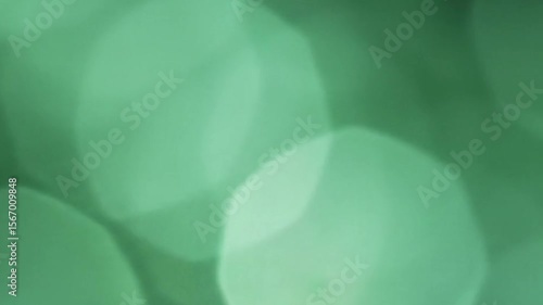 Abstract light green bokeh particles animation for festive backgrounds