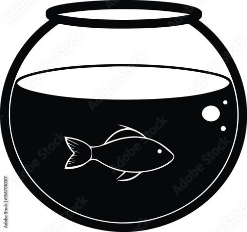 fishbowl on white background.eps