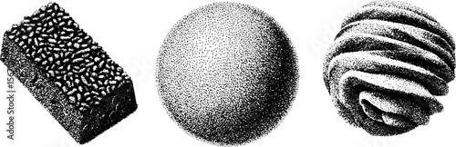 Vintage hazelnut and chocolate bar with swirl design for confectionery decoration