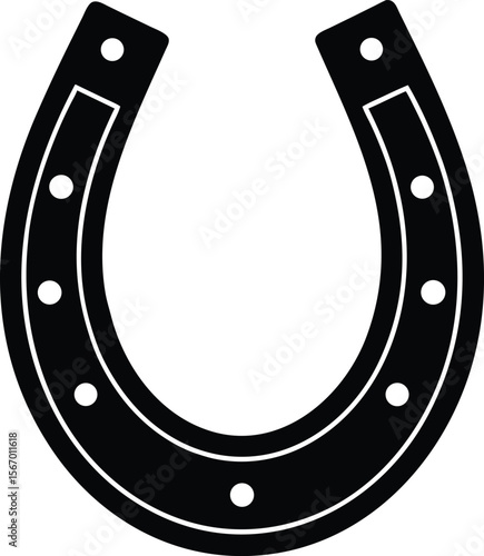 horseshoe on white background.eps