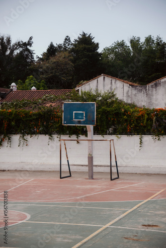 Cancha de basquet sola 