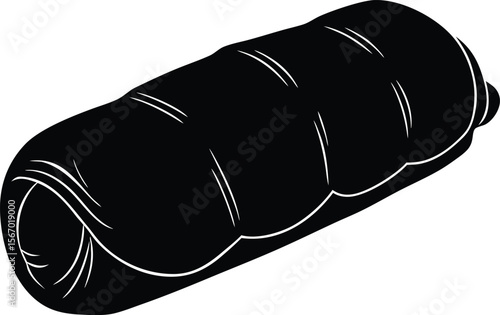 sleeping bag on white background.eps