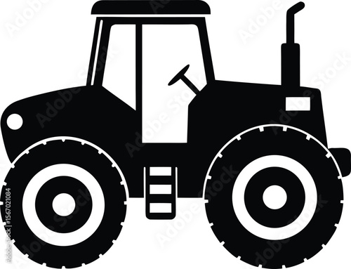 tractor on white background.eps