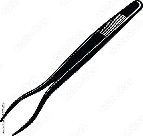tweezers on white background.eps