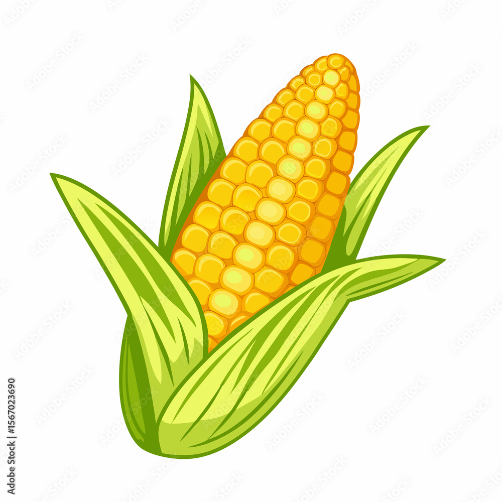 Obraz premium corn isolated on white