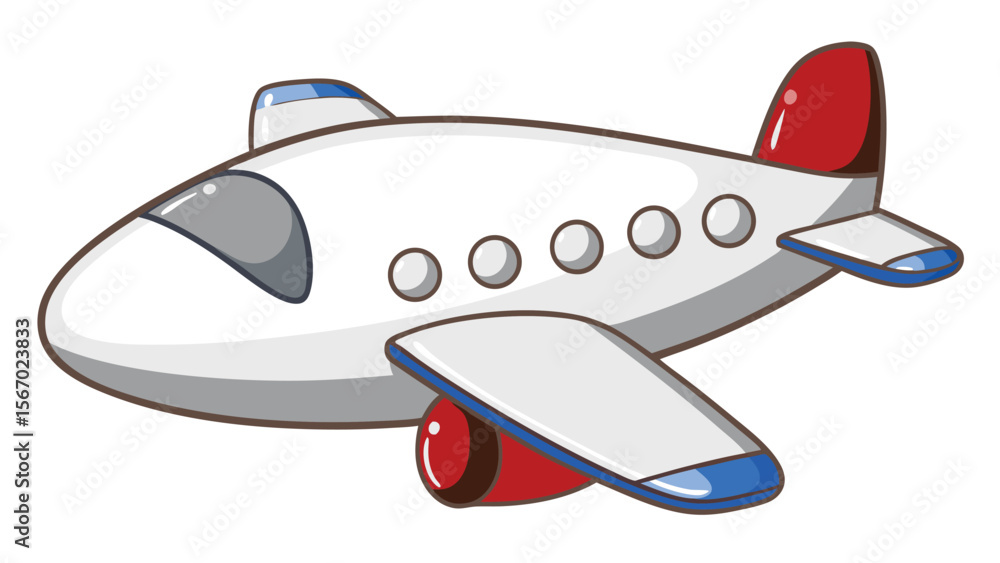 Fototapeta premium vector illustration of airplane