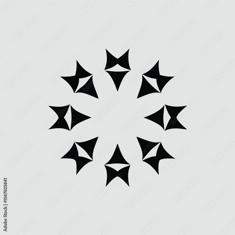 Obraz premium Circular Geometric Logo Design