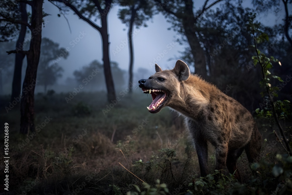 Obraz premium Hyena inforest 