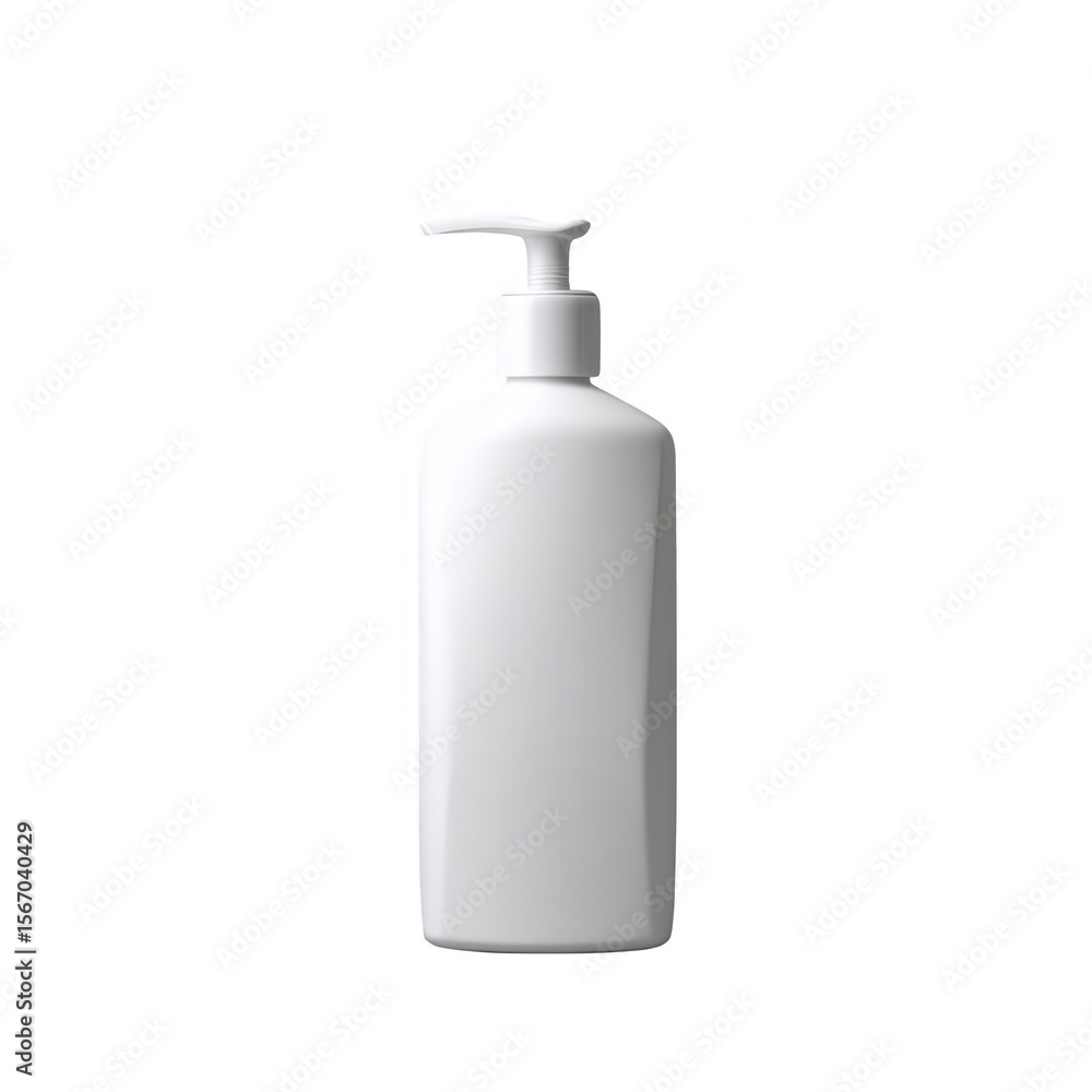 a white bottle with a pump for shampoo or hand wash on a grey background, png, transparent a white bottle with a pump for shampoo or hand wash on a grey background, png, transparent