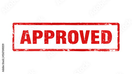 Approved stamp vector graphic for business approval and acceptance confirmation
