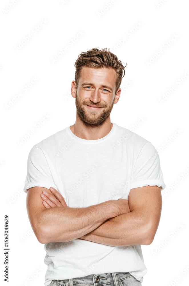 Smiling man portrait confidence isolated on transparent background Smiling man portrait confidence isolated on transparent background