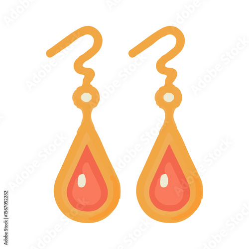earring illustration design