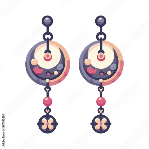 earring illustration design