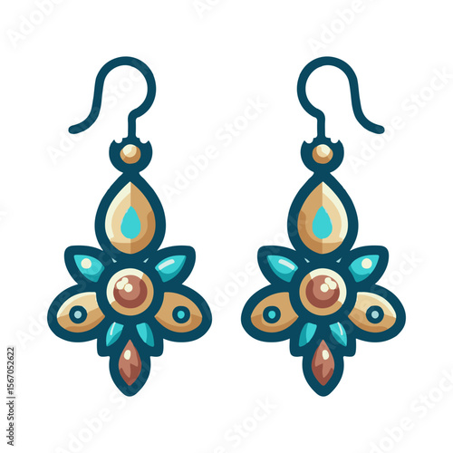 earring illustration design