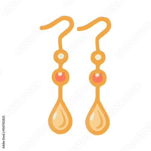 earring illustration design