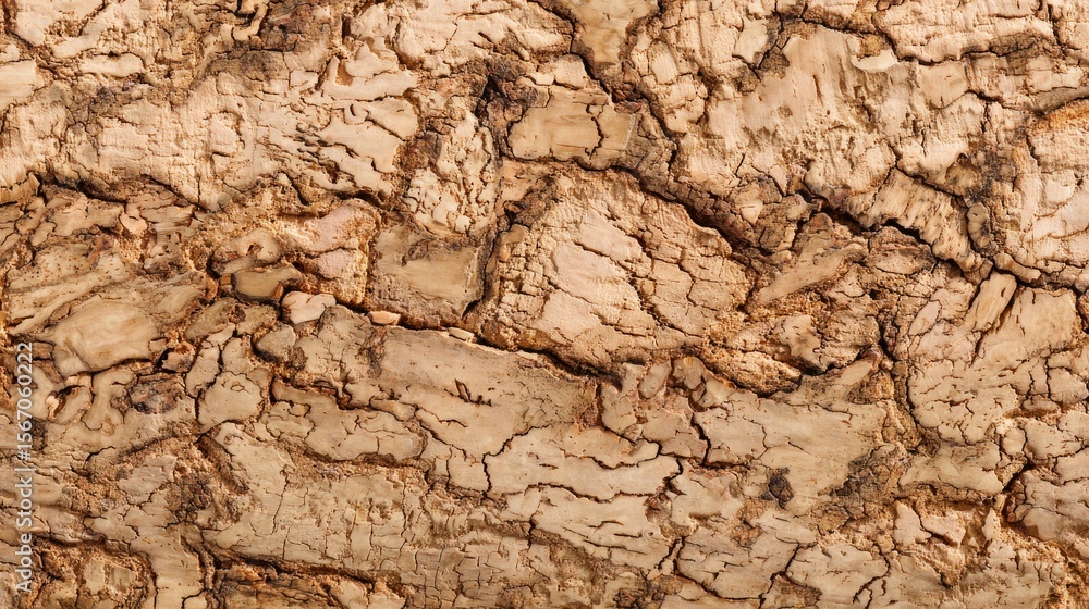 Fototapeta premium Smooth cork texture in neutral tones, a minimalist and natural backdrop for versatile designs