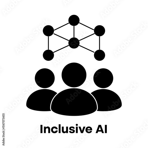 Inclusive AI Icon – Diverse & Accessible Technology