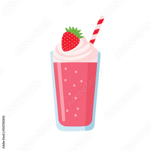 Strawberry MilkShake Isolat...