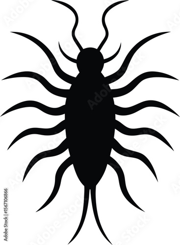 plankton icon silhouette on white background.eps