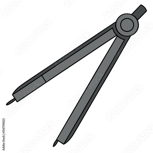 Drawing compass tool geometric tool drafting instrument