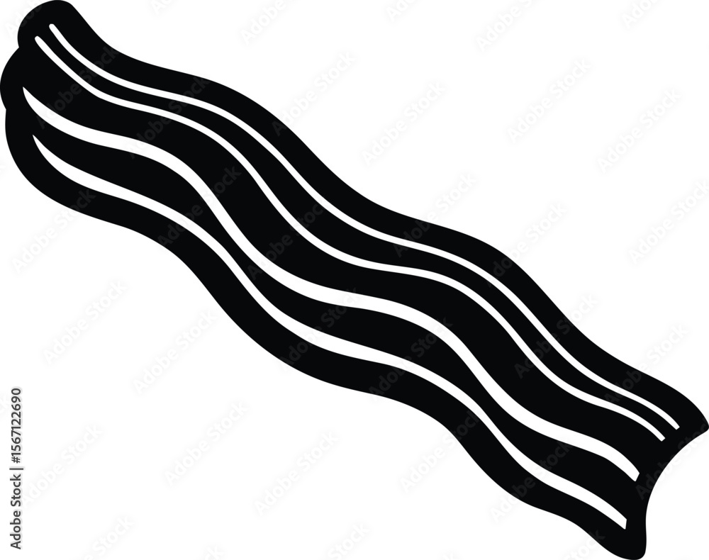 bacon on white background.eps bacon on white background.eps