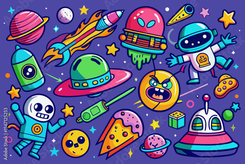 Funny Sci-Fi Space – Aliens, UFOs, Laser Guns and Cosmic Adventures