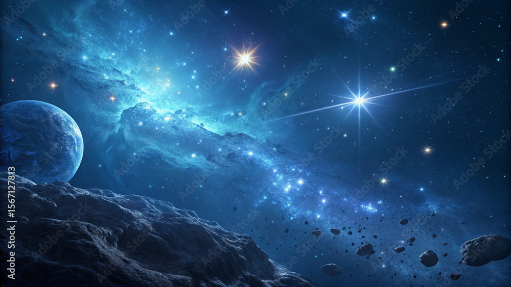 Fototapeta premium starry night sky with stars