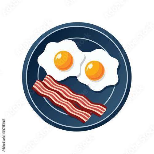 Plate off Bacon and Eggs Is...