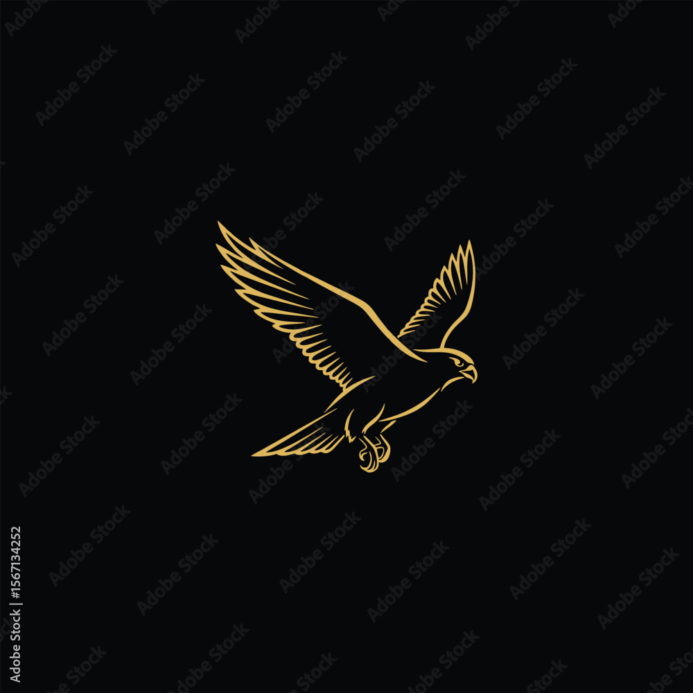 Obraz premium eagle in flight vector